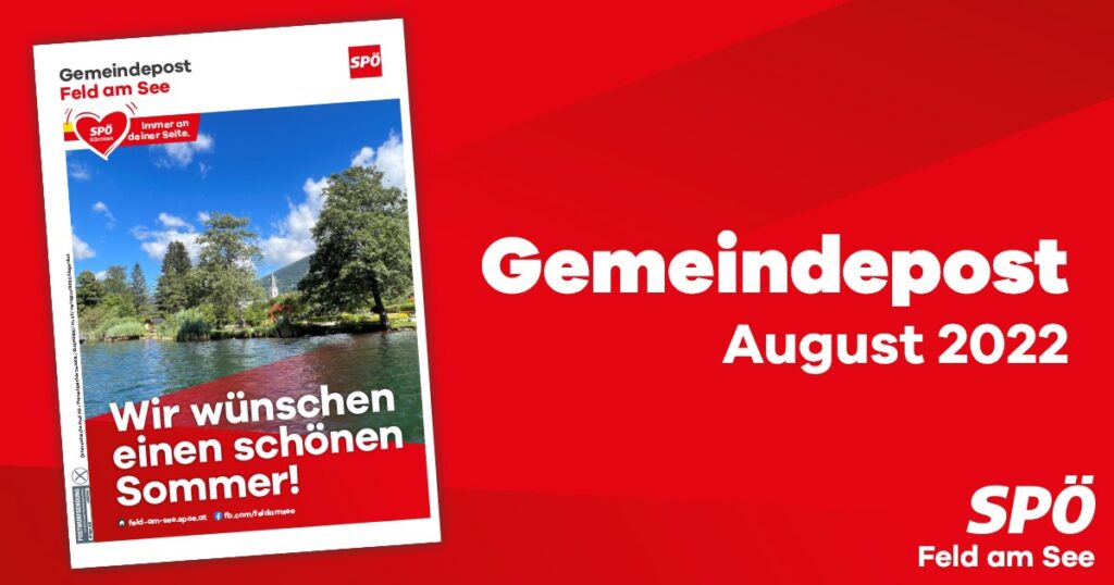 Gemeindepost Feld am See &ndash; August 2022