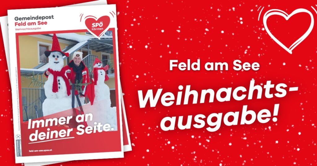 Weihnachtsausgabe 2022 der SP&Ouml; Feld am See Gemeindepost